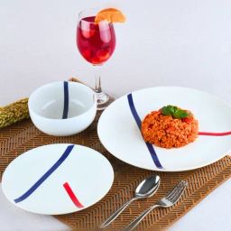 BlackCarrot Tamo White Porcelain Snack Bowl - Set of 2 (750 ml) image 2