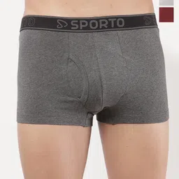 Sporto by Macho Men Pack Of 3 Outer Elastic Trunks VAN:Sprto_M1022-A(1)-G(1)-M(1)-S-picture-6