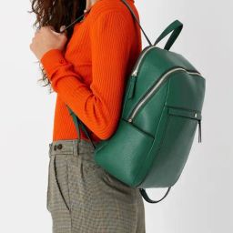 Accessorize London Green Synthetic Medium Backpack-image-58