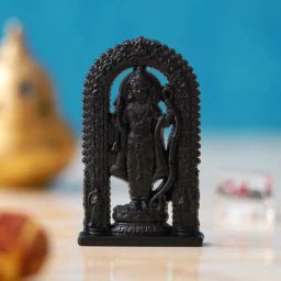 eCraftIndia Black Metal Handcrafted Shri Ram Statue-image-78