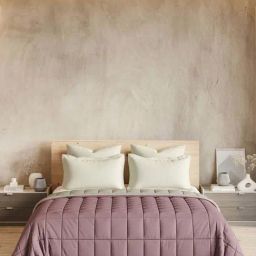 DDecor Purple & Cream 110 TC Cotton Double Reversible Quilt-image-20