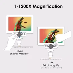 Global Sphere Digital Microscpe 7inch display with 1200x image 3