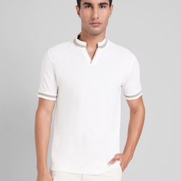 Peregrine by Pantaloons Mandarin Collar T-shirt-picture-23