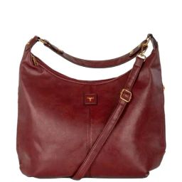 BULCHEE Burgundy Solid Sling Handbag-24