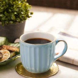 Pure Home and Living Blue Ceramic Ribbed Coffee Cups (0.23 L) - Set of 2-image-70