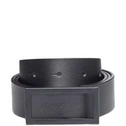 Aeropostale Deltona Black Leather Solid Waist Belt For Men-image-24