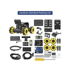Hiwonder miniAuto AI Vision Robot Base on Arduino UNO R3 Controller with 360° Omnidirectional Mecanum Wheels, Supports Arduino Programming, Standard Kit image 2