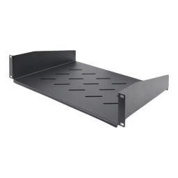StarTech.com CABRack ShelfV2U Series Black Rack Shelf 2U 11.3 Kg Load 483mm x 315mm, CABSHELFV2U-12-RACK-image-2