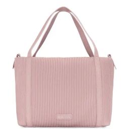 United Colors of Benetton Camile Pink Striped Tote Handbag-picture-26