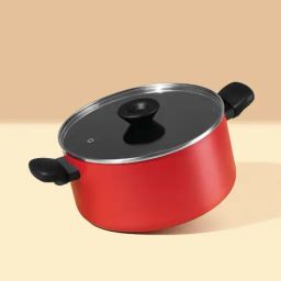 Meyer Bahaus Red Aluminium Casserole with Lid (5.2 L)-18