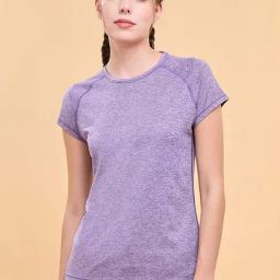Enamor Bright Purple Short Sleeve Sports T-Shirt-image-92