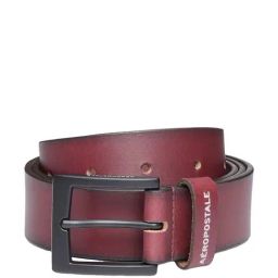 Aeropostale Jacksonville Wine Leather Solid Waist Belt For Men-image-79