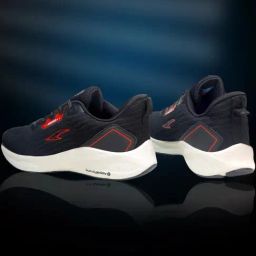 Asian Men's Black Running Shoes-image-48