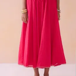 Ancestry Fuchsia Voile Solid Skort-picture-40