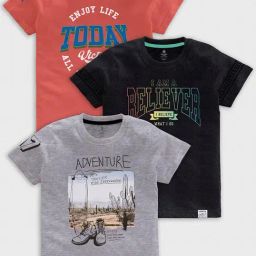 Codez Kids Multicolor Printed T-Shirt (Pack Of 3)-73