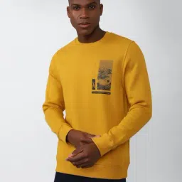 Reebok Yellow Regular Fit Printed Sports Jacket-image-60
