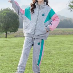 Little Surprise Box Unisex Grey Printed Track Suits-image-83