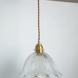 Whispering Homes Gold bell Glass Hanging Light-image-87