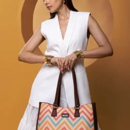 ZOUK WavBeach Printed Tote Handbag-image-27