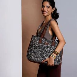 ZOUK FloMotif Printed Tote Handbag-1