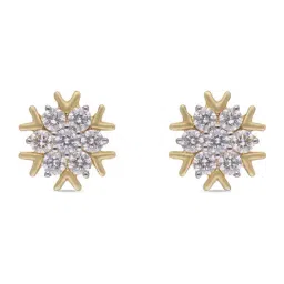 C. Krishniah Chetty Group Diamond 18k (750) Yellow Gold Earrings for Women-picture-11