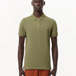 Lacoste Green Slim Fit Polo T-Shirt-image-10