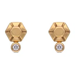 C. Krishniah Chetty Group Diamond 18k (750) Yellow Gold Earrings for Women-picture-14