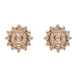 C. Krishniah Chetty Group Diamond 22k (916) Yellow Gold Earrings for Women-picture-13