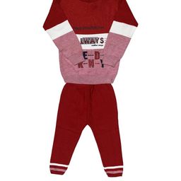100LUCK Red Cotton Blend Clothing Set-image-106