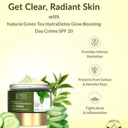 Lotus Botanicals HydraDetox Set Of 3 Green Tea Day Cream With Niacinamide-50g Each image 3
