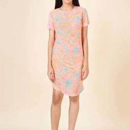 Coolsters by Pantaloons Kids Peach & Blue Printed Dress-picture-12