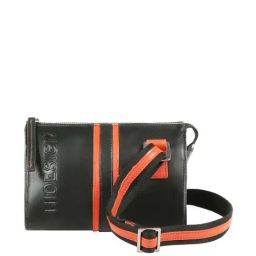 Hidesign Sports Black Solid Small Sling Handbag-image-37