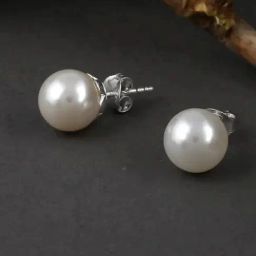 Oomph Jewellery White Pearl Office Wear Fashion Stud Earrings-42