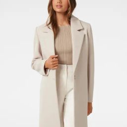 Forever New Cream Regular FIt Blazer-image-76