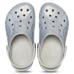 Crocs Kids Baya Silver Back Strap Clogs-image-91