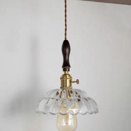 Whispering Homes Gold Maruva Glass Hanging Light-43