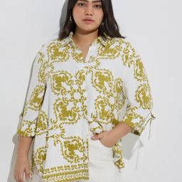 Gia by Westside Off-White Printed Shirt-image-85