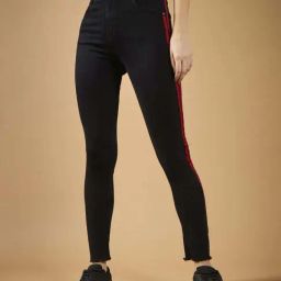 DOLCE CRUDO Black Plain Jeans-picture-25