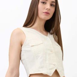 SPYKAR Beige Solid Top-image-33