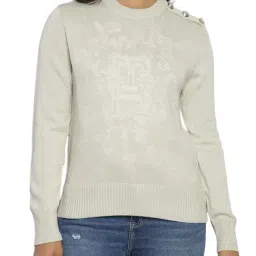 Tommy Hilfiger Light Sandalwood Logo Regular Fit Sweater-picture-9
