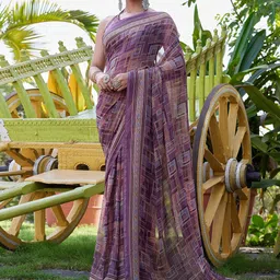 HERE&NOW Pure Georgette Saree-picture-33