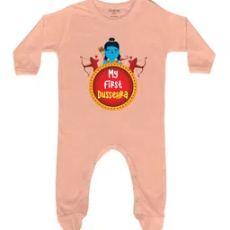 FFLIRTYGO Kids Dussehra Printed Pure Cotton Round Neck Sleepsuit-picture-31