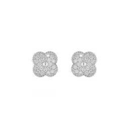 Shyne Jewels 925 Sterling Silver Rhodium-Plated CZ Stones Studded Contemporary Studs-image-18