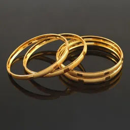 Jewar Mandi Set Of 4 Gold-Plated Bangles-56