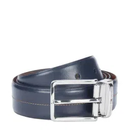 Tommy Hilfiger Aberdeen Navy & Tan Leather Reversible Belt for Men-image-86