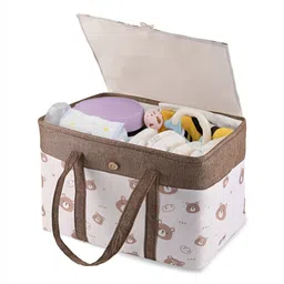 Aura Brown Set of 1 Reusable Tote Basket Organisers-9