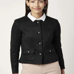 Annabelle by Pantaloons Black Regular Fit Jacket-picture-32