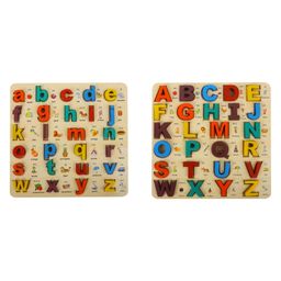 MINDMAKER 3D Wooden Puzzle Educational and Learning Toy for Kids 3D Capital and Small - 52 Pieces-1