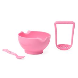 1st Step BPA Free Microwave Friendly Food Grinder With Spoon - Pink-15