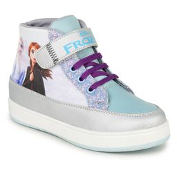 Toothless Frozen Featuring Elsa & Anna Printed Velcro Closure Shoes - Sky Blue-image-46